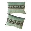 Antique Ottoman Empire Silver Metallic Pillow (#E071623 | 11 1/4 x 16) New Pillows B. Viz Design 