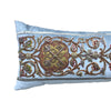 Antique Raised Silver and Gold Metallic Embroidery (#E011923 | 14 x 47 1/2") New Pillows B. Viz Design 
