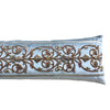 Antique Raised Silver and Gold Metallic Embroidery (#E011923 | 14 x 47 1/2") New Pillows B. Viz Design 