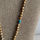 Antiqued Pearl Necklace with Pomegranate Pendant Necklace Tribal Tent 