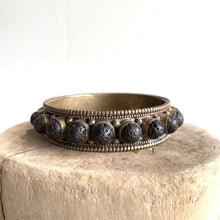 Brass Moroccan Bangle Bracelet - 1/2 inch