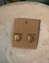 Gold Tiger Studs