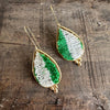 Hand Crafted Ottoman Vintage Textile Earrings - Pear New Jewelry Eyup Gunduz G 