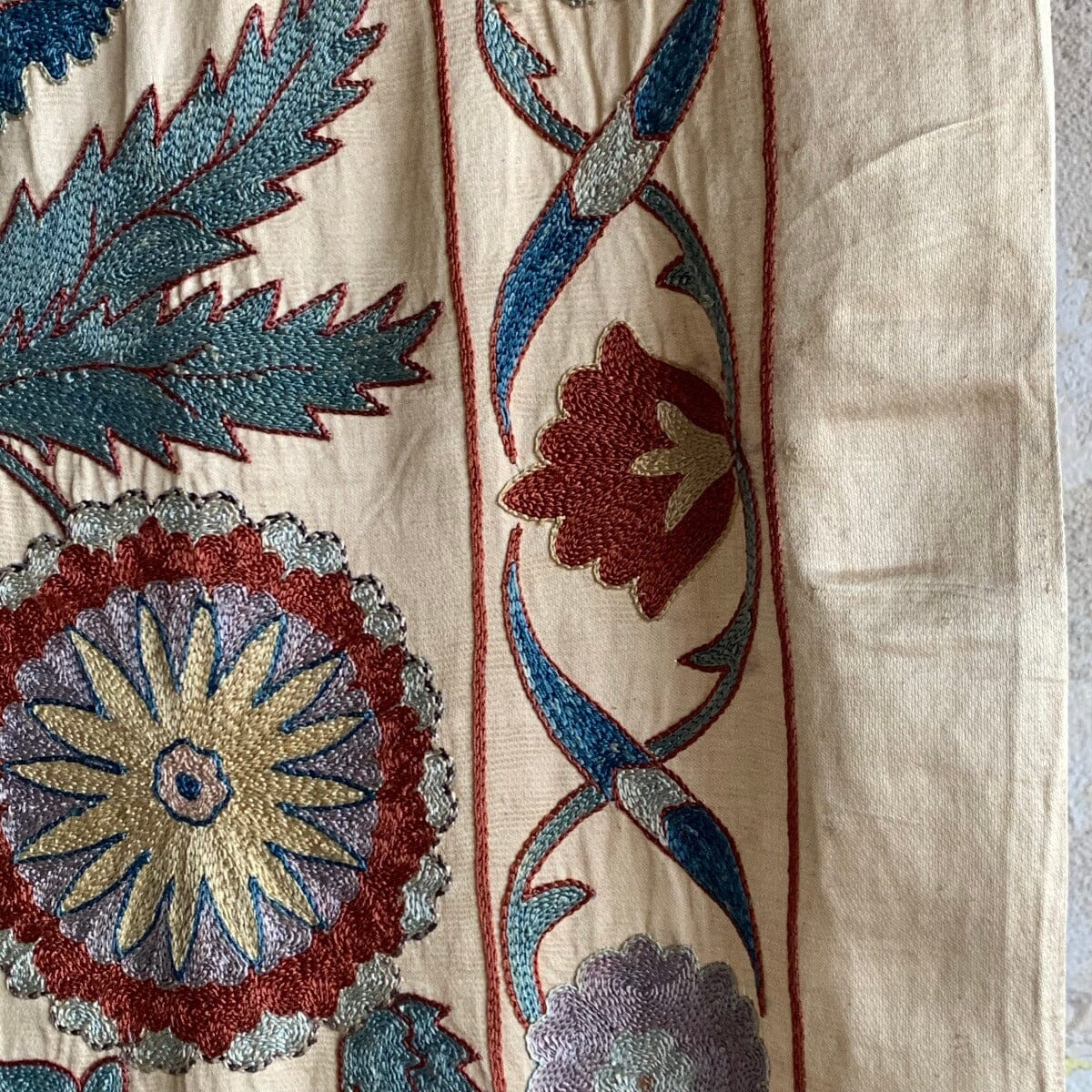 Hand Stitched All Silk Suzani (CSSU230522 | 60 3/4 x 80 3/4