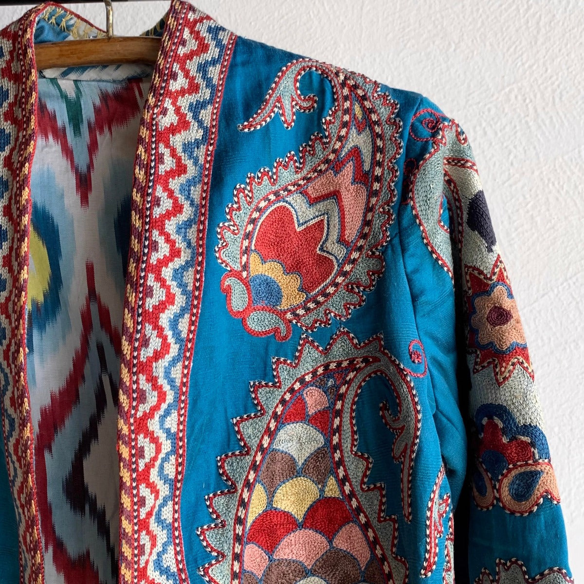 Hand-Stitched Suzani Coat from Uzbekistan Coat Aziz Suzani 