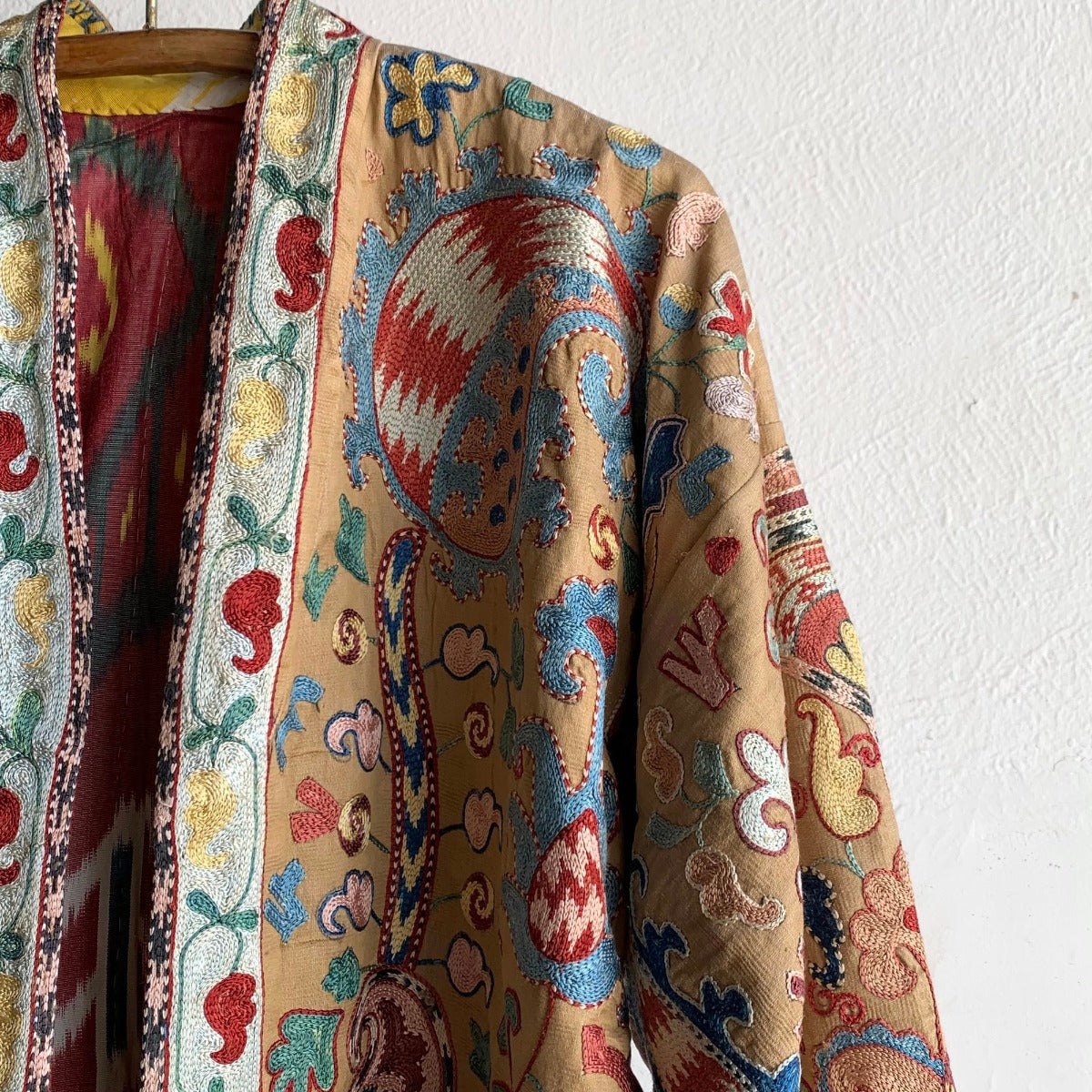 Hand-Stitched Suzani Coat from Uzbekistan Coat Aziz Suzani 