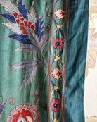 Hand Stitched Suzani (CSSU061623 | 120 x 96") Suzani Aziz Suzani 