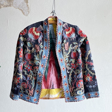 RESERVED: Hand-Stitched Suzani Jacket from Uzbekistan