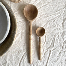 Mango Wood Spoon with Rattan Wrapped Handle