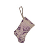 Purple / Amethyst and White Handmade Mini Stocking from Fortuny Fabric - Mazzarino Ornament B. Viz Design E 