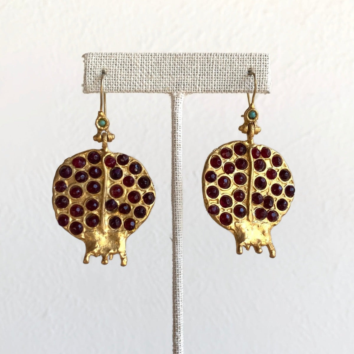 Turkish Pomegranate Medallion Earrings Earrings Tribal Tent 
