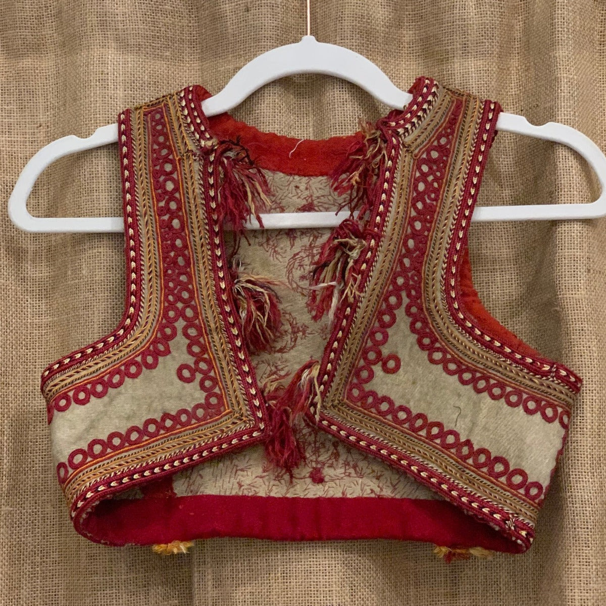 Vintage Indian Embroidered Children's Vest Vest Rebecca Vizard 
